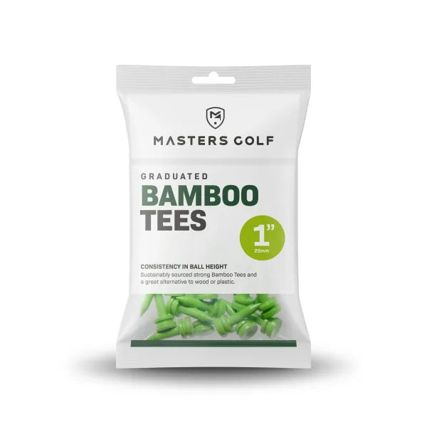 Bamboo Graduated Tees 25mm. zak 25 stuks. Lime