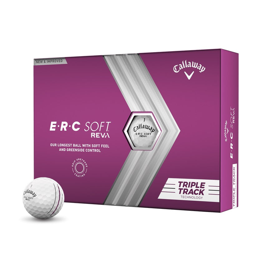 Callaway E.R.C. soft reva wit golfballen