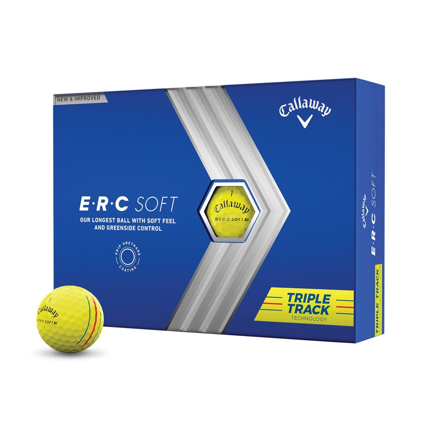 Callaway E.R.C. soft geel golfballen