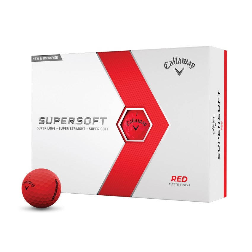 Callaway supersoft mat rood golfballen