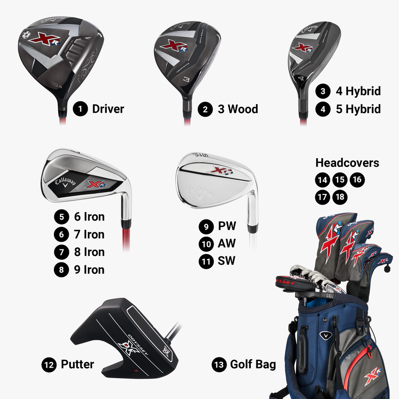 Callaway XR. 13-delige herenset