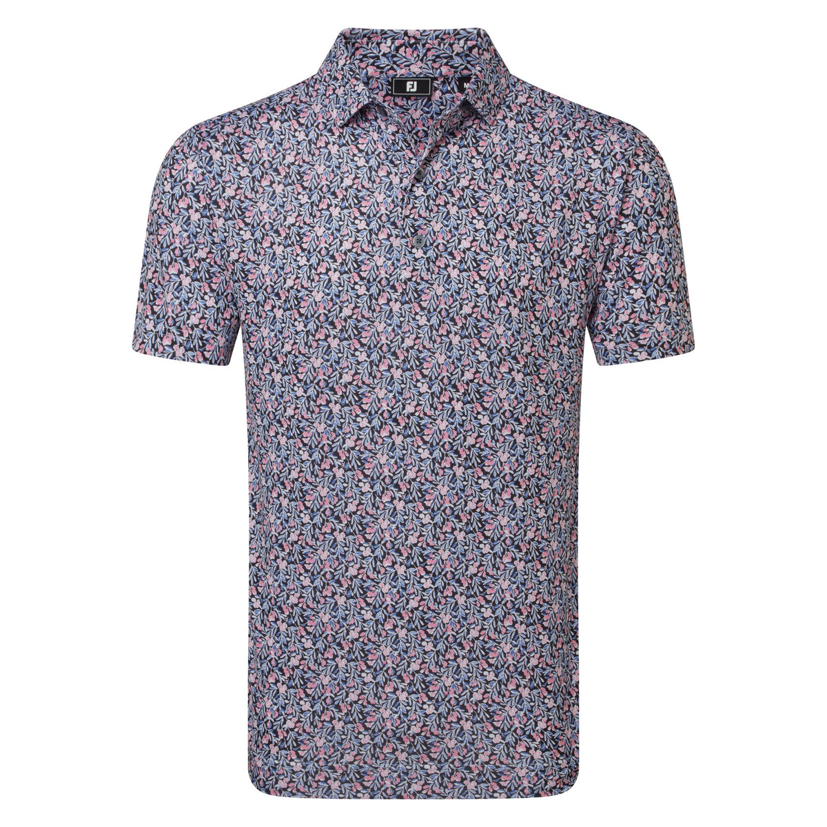 FootJoy Meadow Print Lisle Black / Vivid Violet / Pink Pop