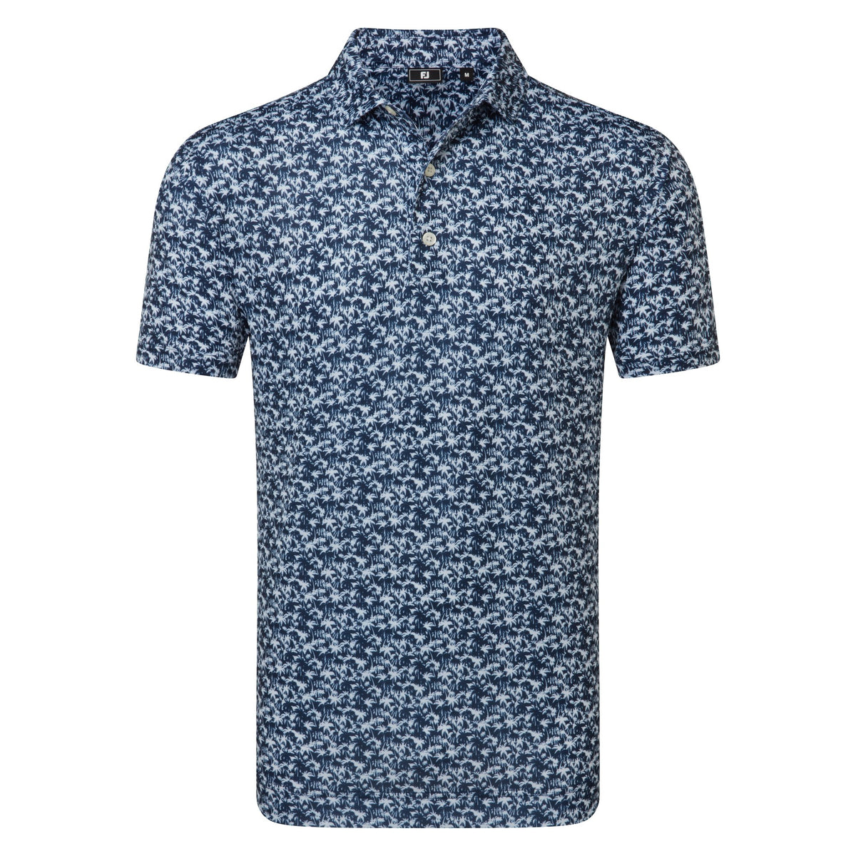 FootJoy Hidden Palm Print Lisle Navy / White