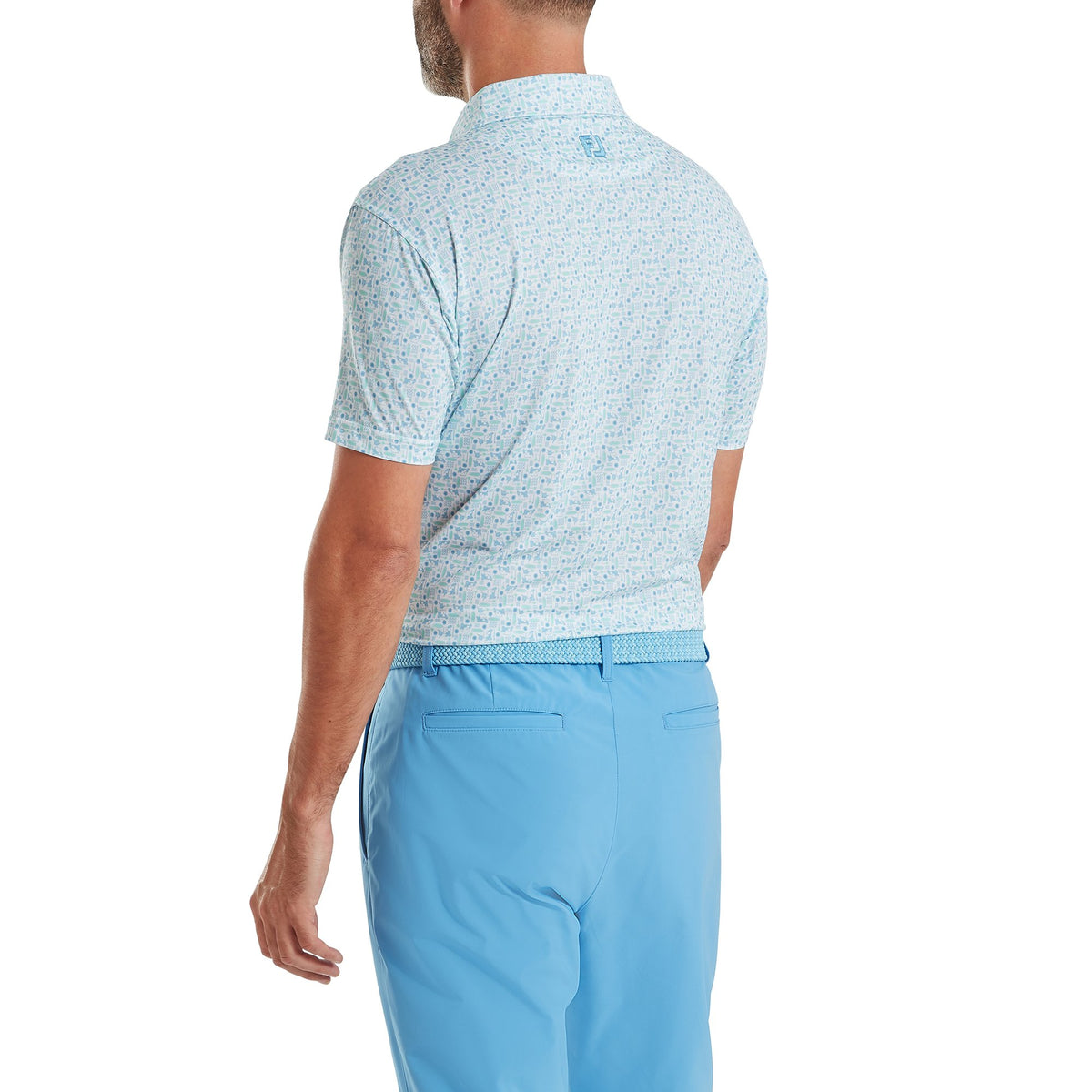 FootJoy Surfs Up Print Lisle Deep Reef / White / Sea Glass / Blue Reef