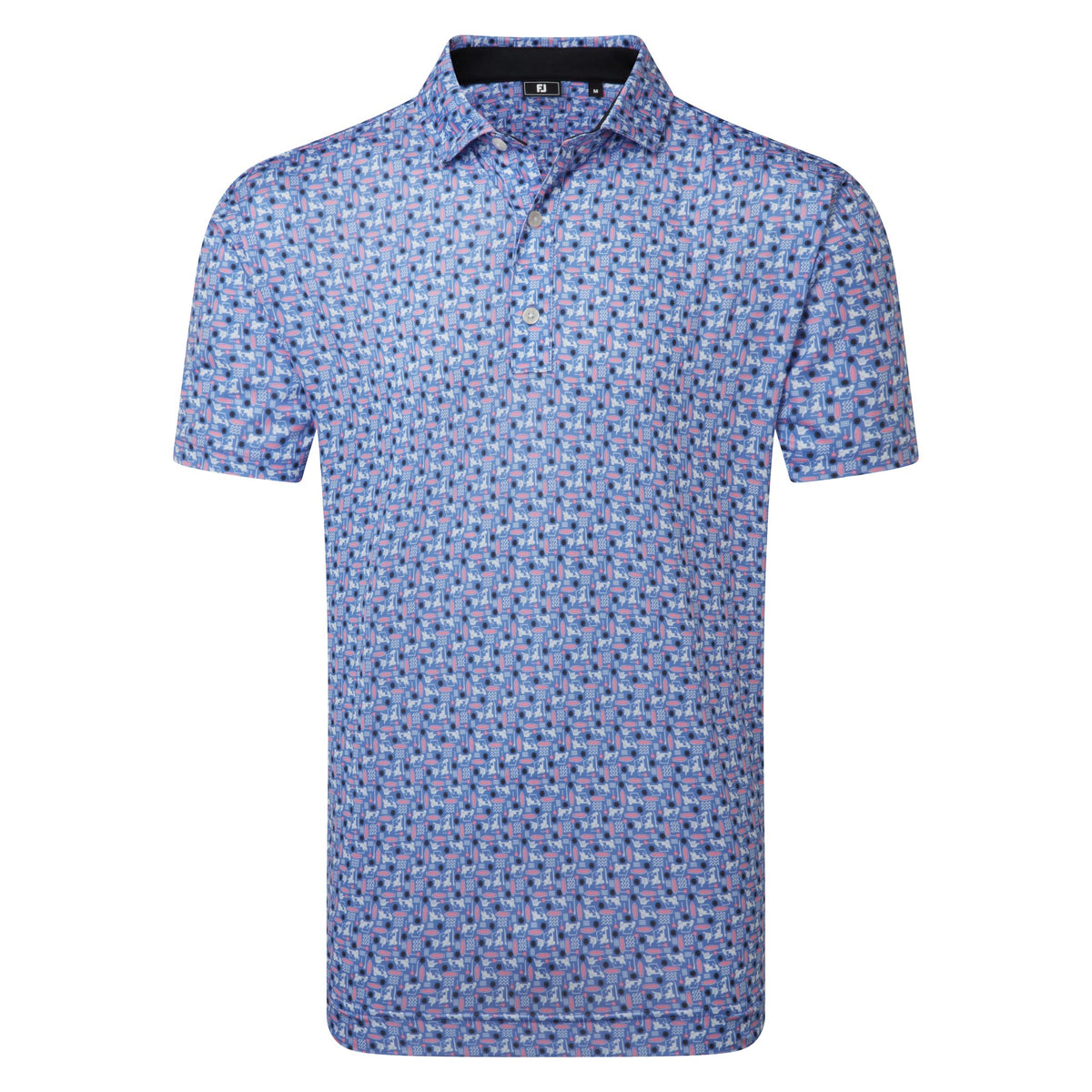 FootJoy Surfs Up Print Lisle White / Vivid Violet / Pink Pop / Black