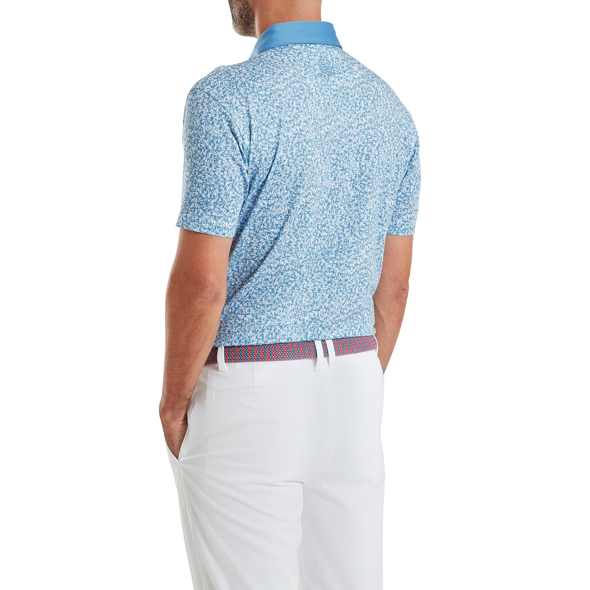 FootJoy Condensed Camo Print Lisle White / Chambray / Coastal Blue