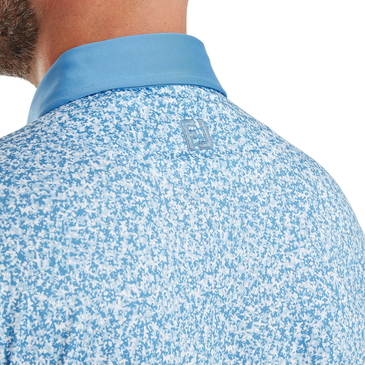 FootJoy Condensed Camo Print Lisle White / Chambray / Coastal Blue