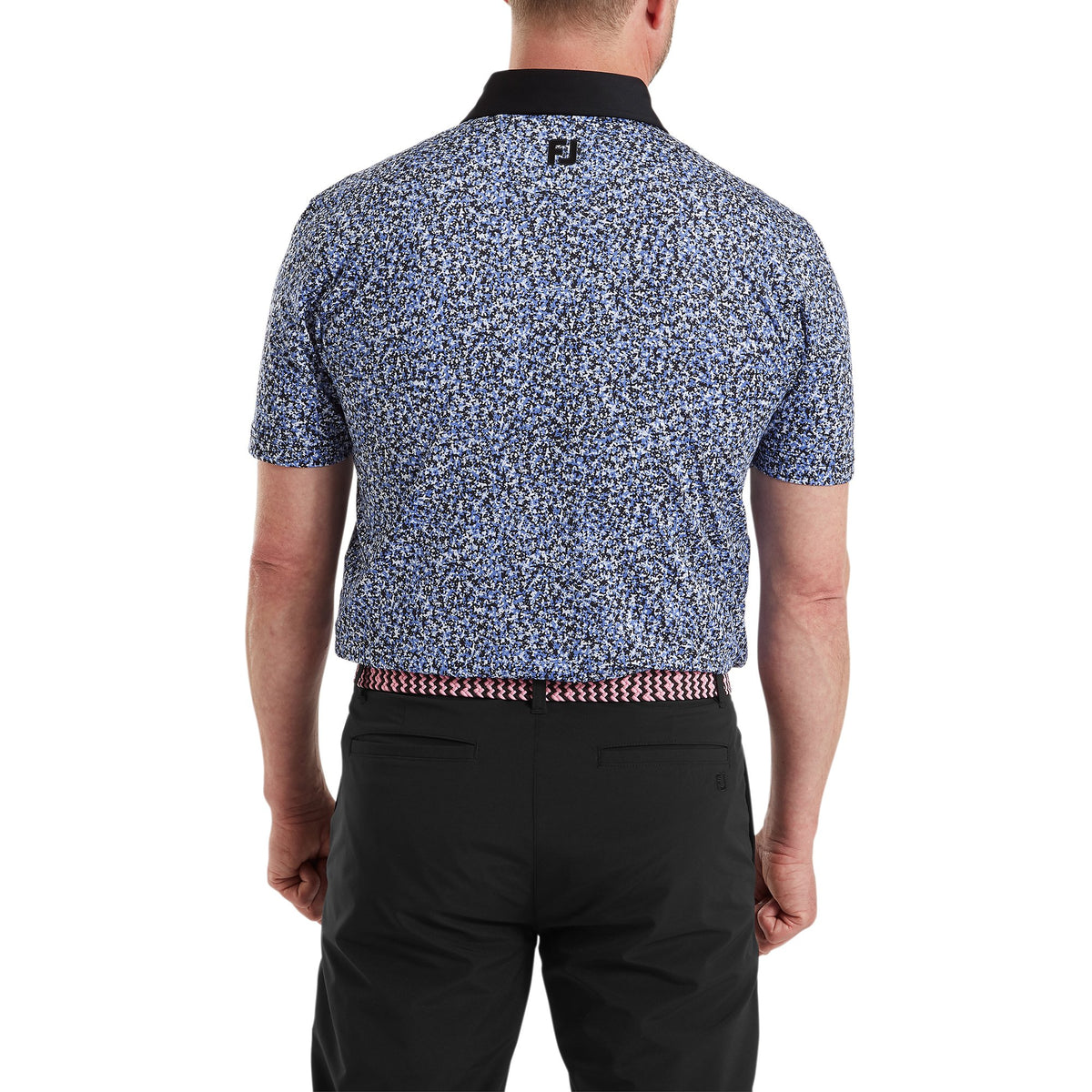 FootJoy Condensed Camo Print Lisle White / Vivid Violet / Black
