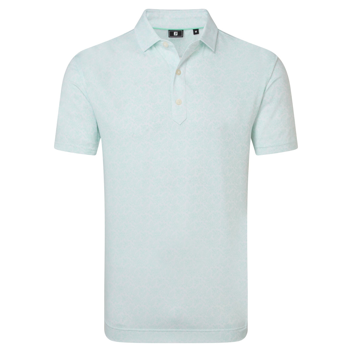 FootJoy Wingtip Floral Lisle White / Sea Glass