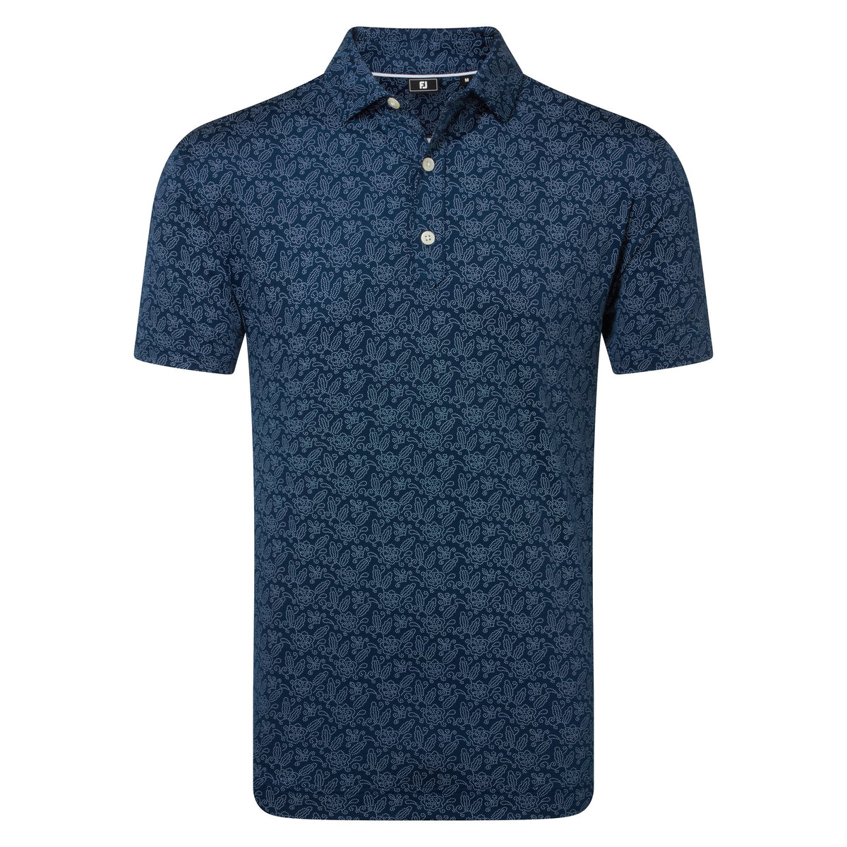 FootJoy Wingtip Floral Lisle Navy / White