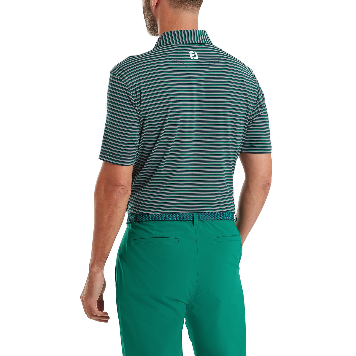 FootJoy Shadow Stripe Lisle White