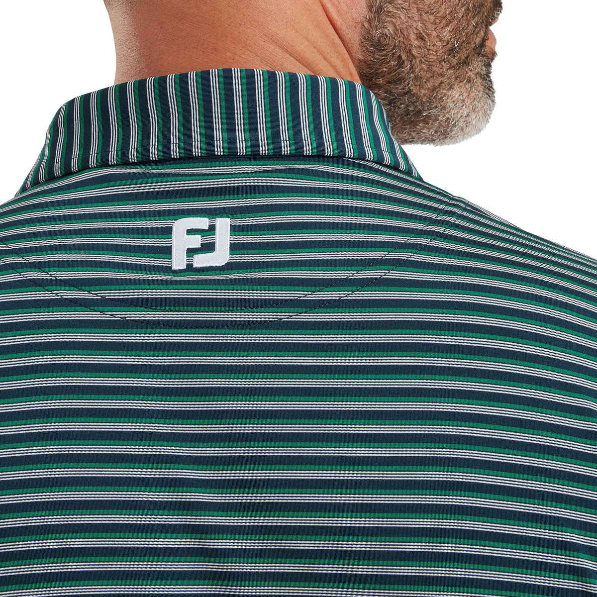 FootJoy Shadow Stripe Lisle White