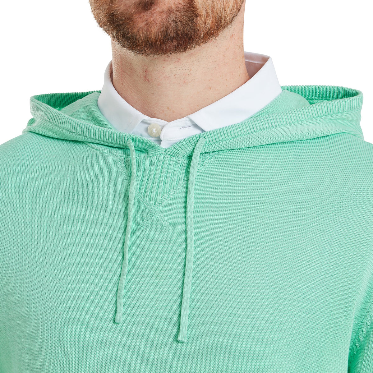 FootJoy drirelease Knit Hoodie Sea Glass