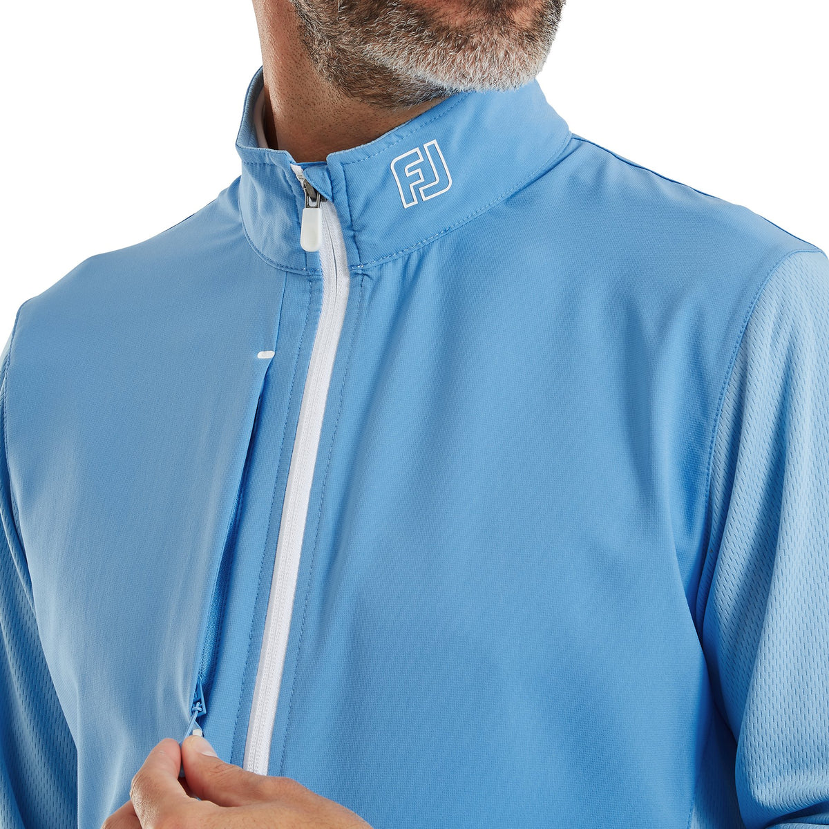 FootJoy Tempo Hybrid Full-Zip Jacket Blue Reef / Deep Reef