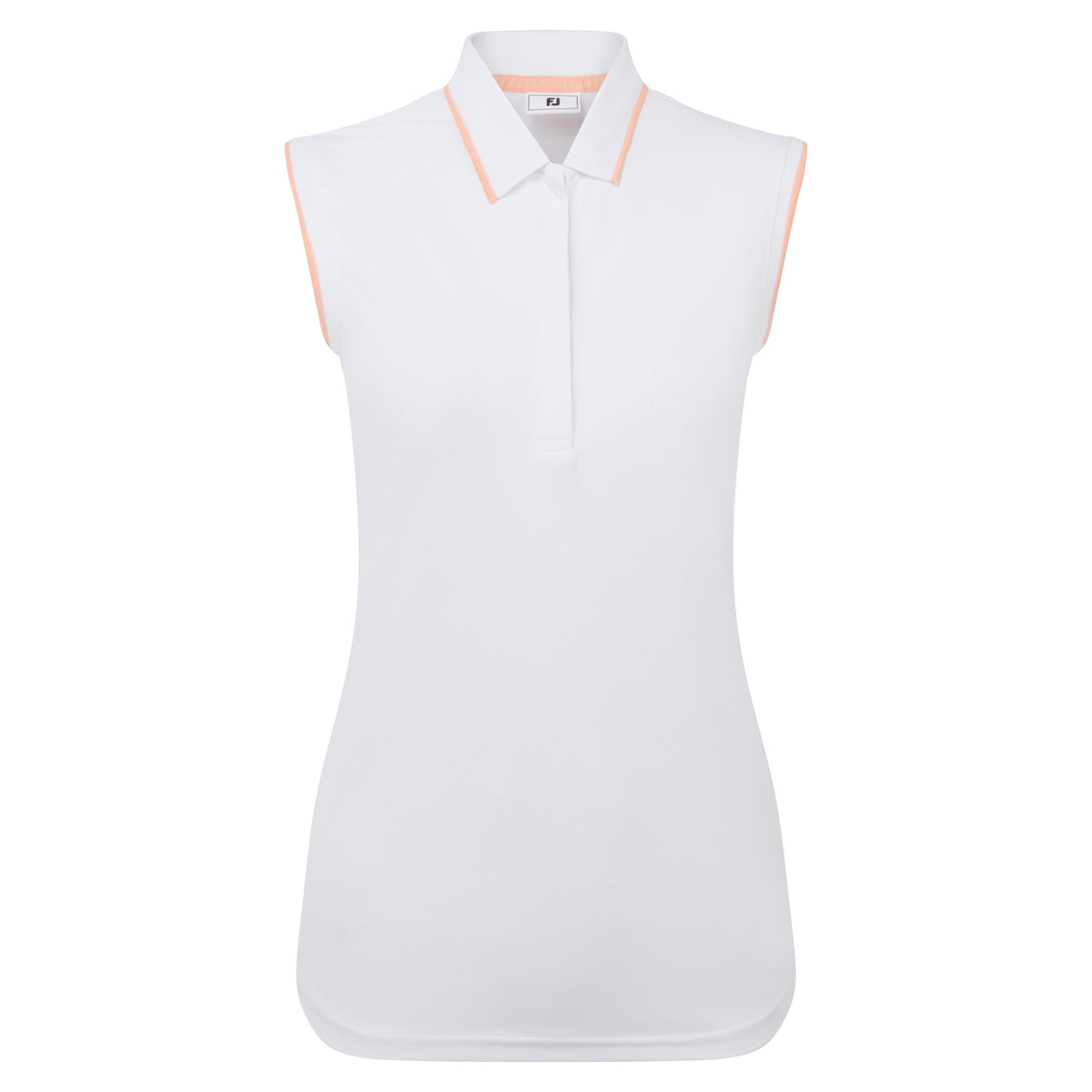 FootJoy Sleeveless Polo White - Dames
