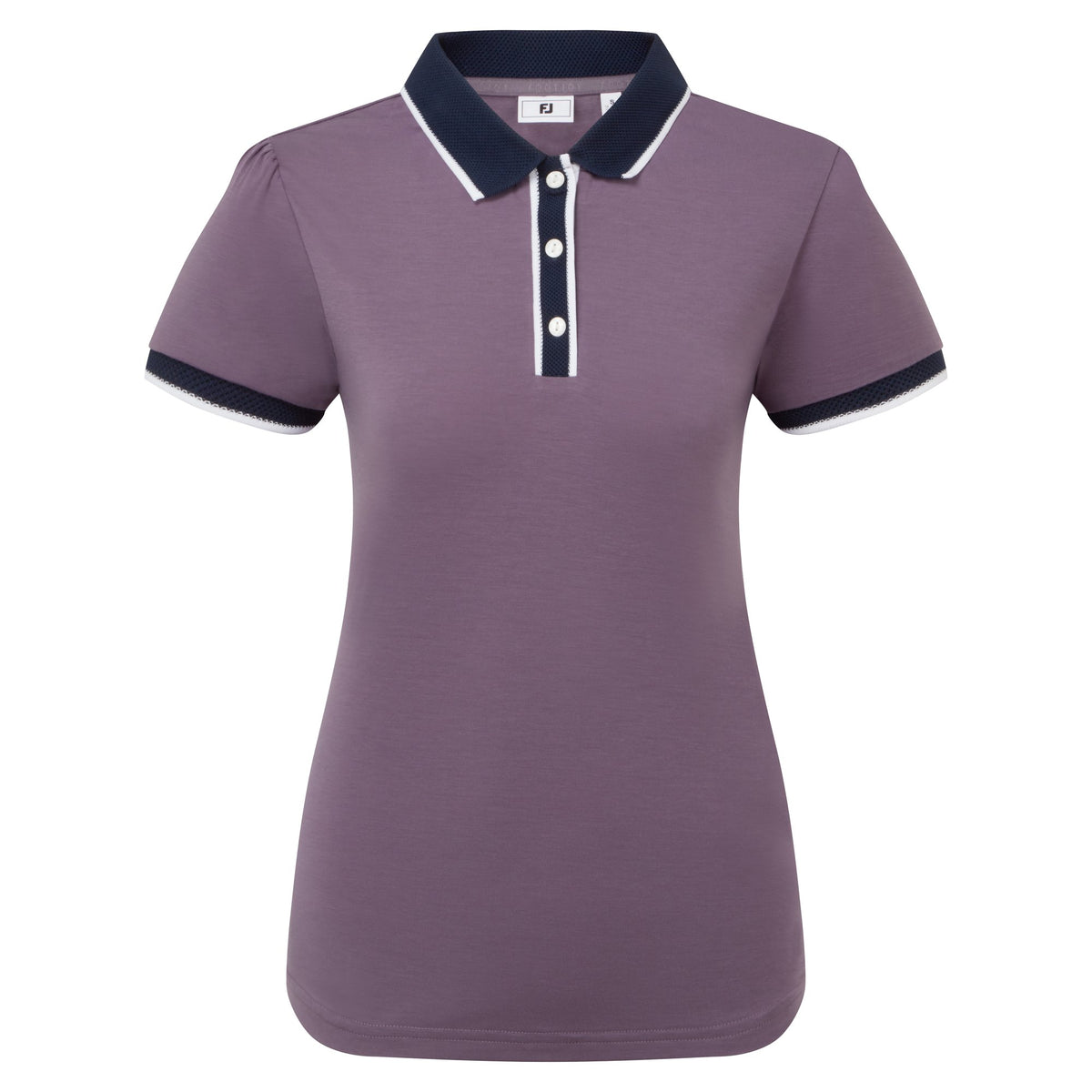 FootJoy Cap Sleeve Polo Dusty Violet / Navy - Dames