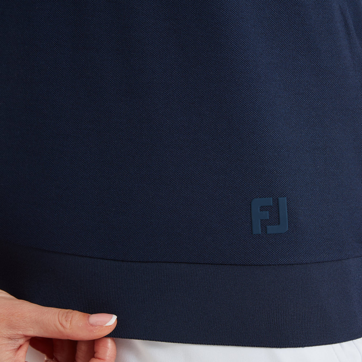 FootJoy Texture Knit Polo Navy / White - Dames