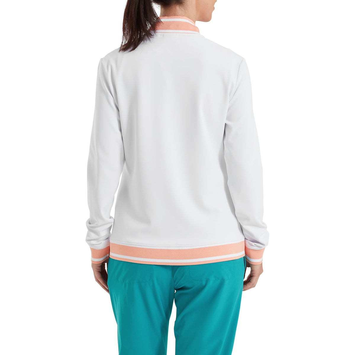 FootJoy Track Jacket White / Desert Peach - Dames