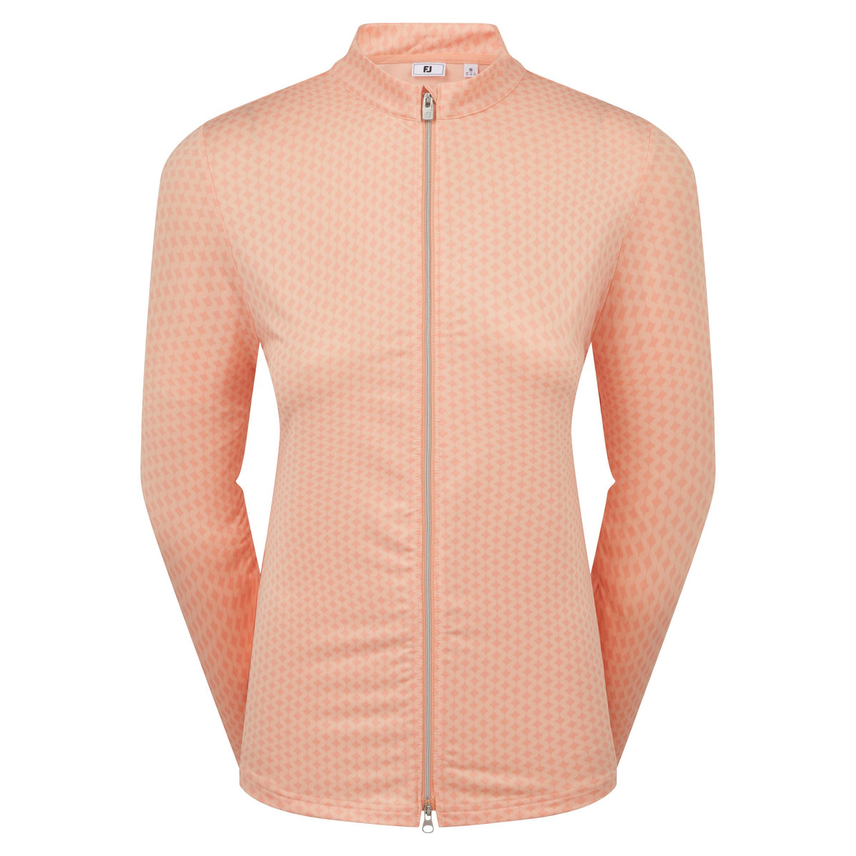 FootJoy Print Full Zip Midlayer Desert Peach - Dames