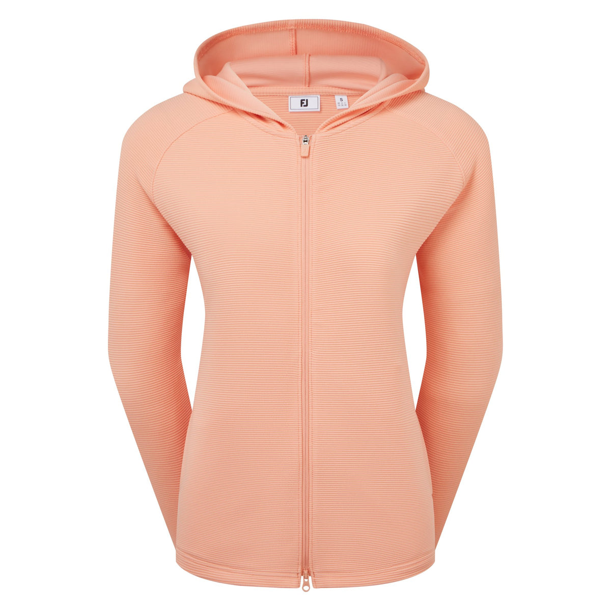 FootJoy Full-Zip Ottoman Hoodie Desert Peach - Dames
