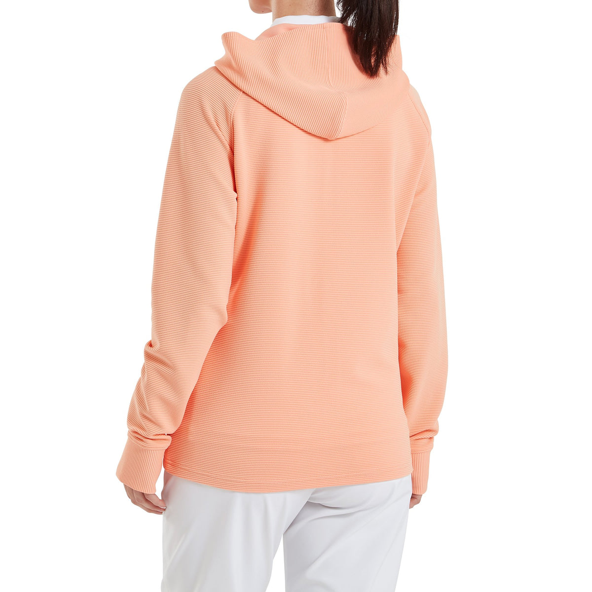 FootJoy Full-Zip Ottoman Hoodie Desert Peach - Dames