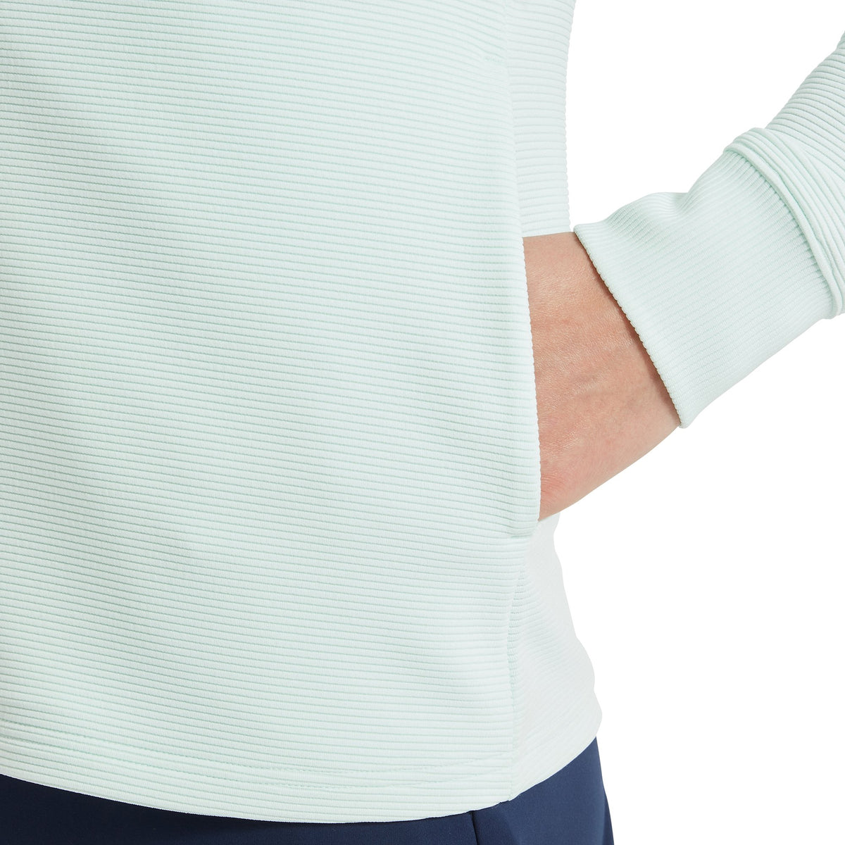 FootJoy Full-Zip Ottoman Hoodie Glacial Blue - Dames