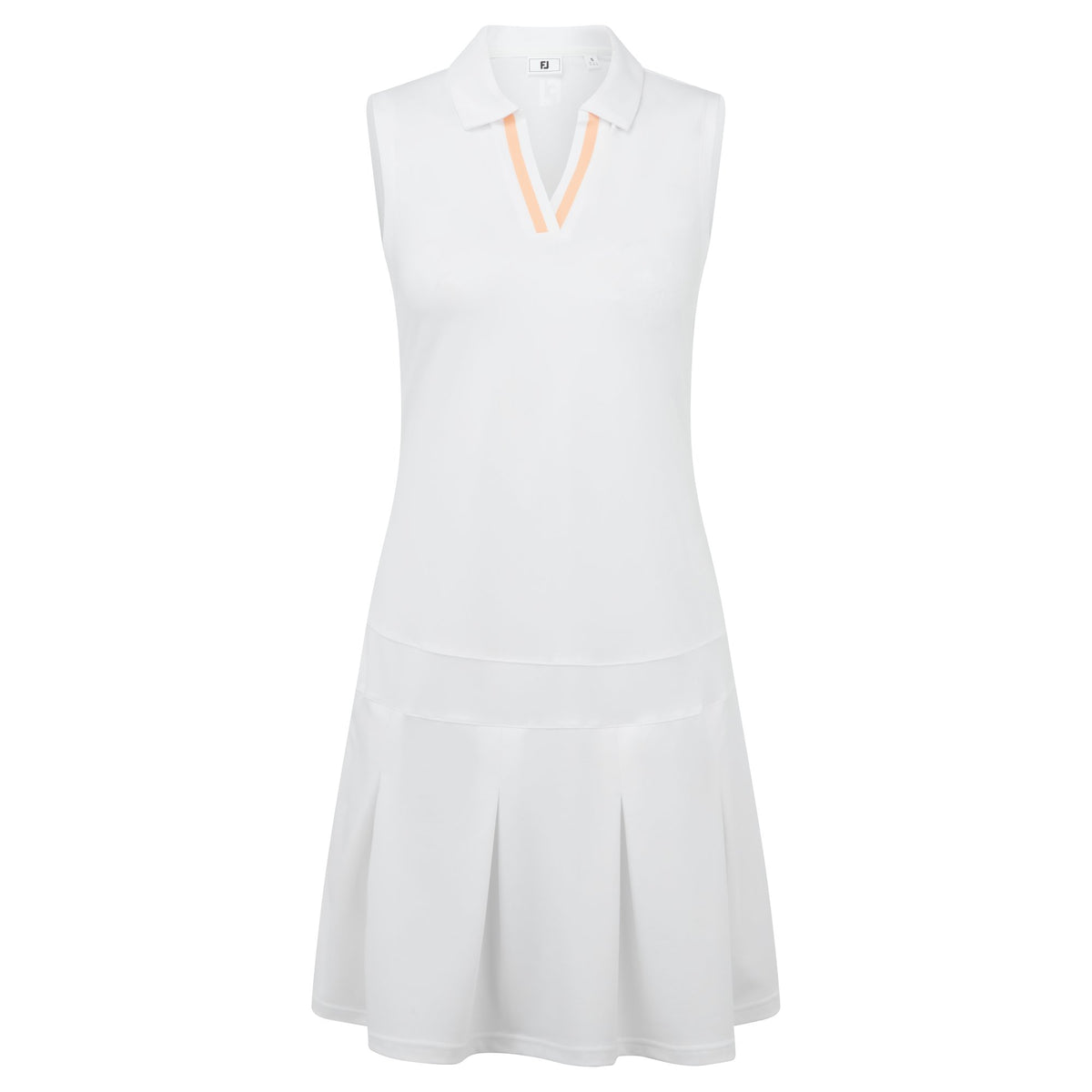 FootJoy Pleated Dress White / Desert Peach - Dames