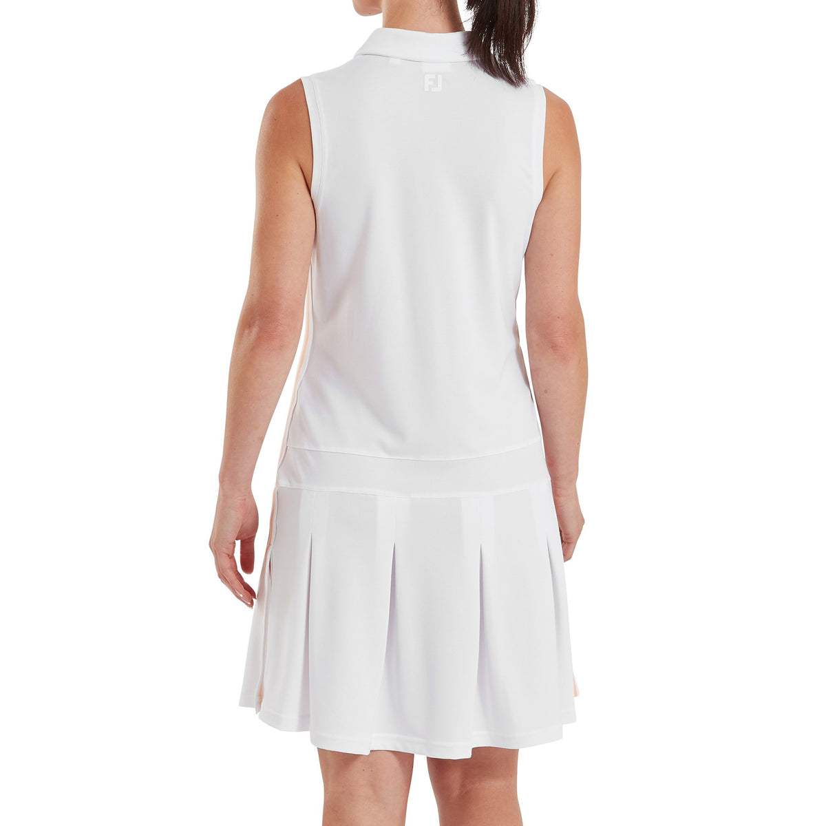 FootJoy Pleated Dress White / Desert Peach - Dames