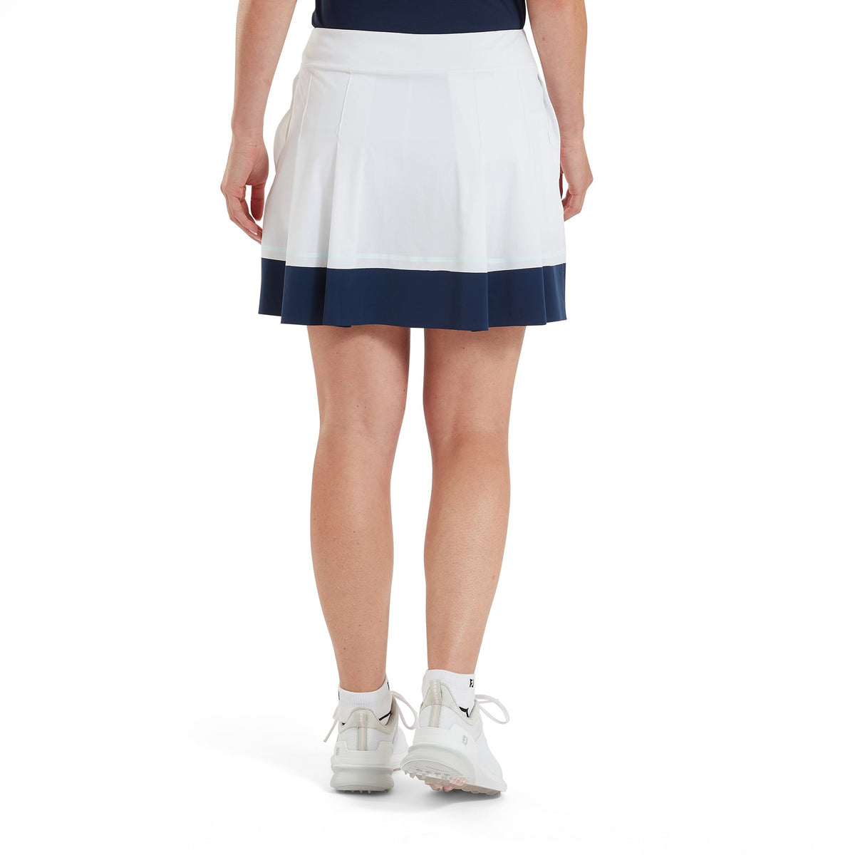 FootJoy Pleated Skort White / Navy - Dames