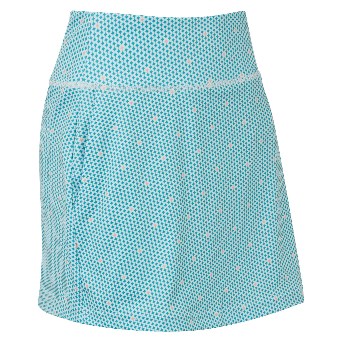 FootJoy Curve Geo Dot Aerial Skort - Regular Tile Blue / Desert Peach - Dames