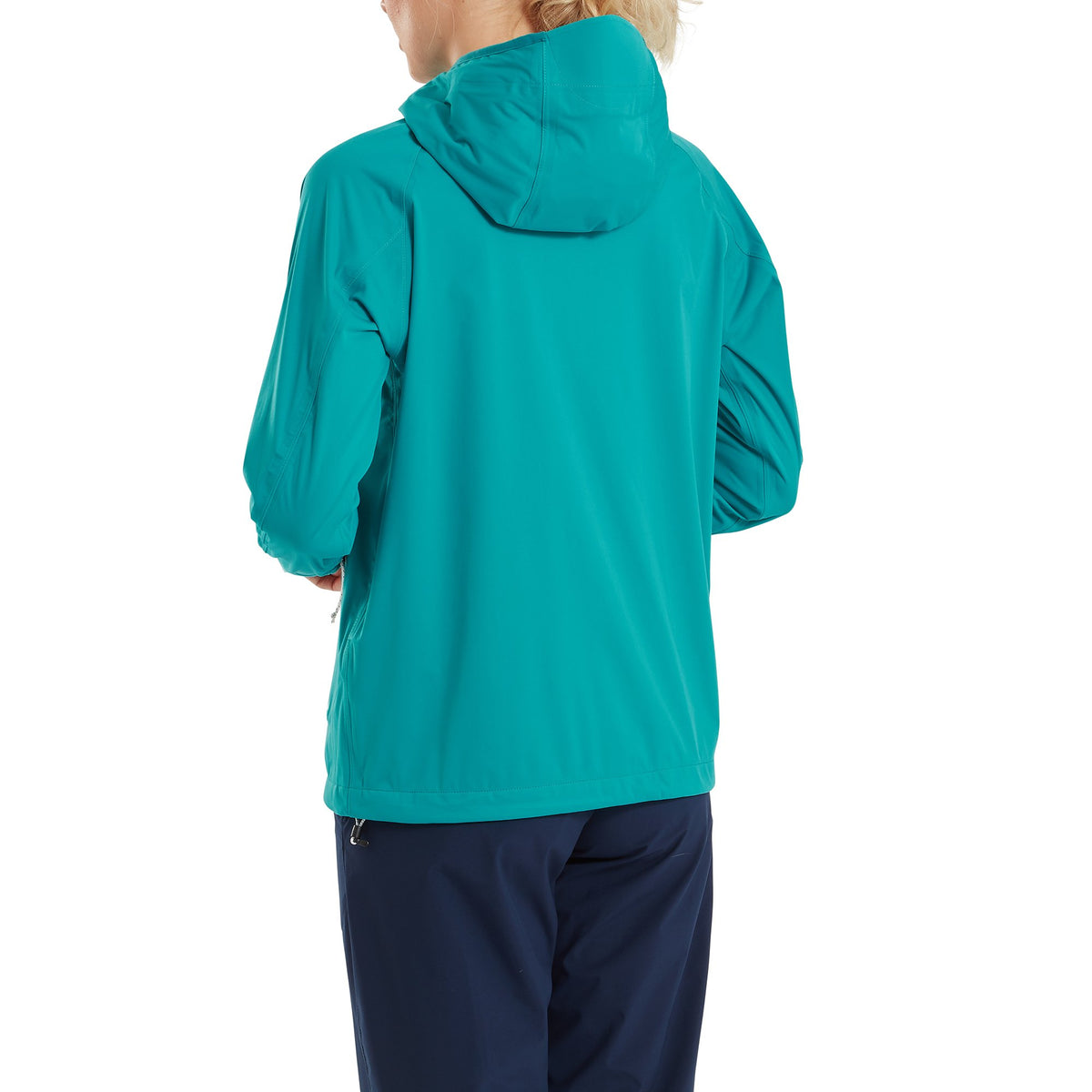 FootJoy HydroKnit Jacket Tile Blue / White / Desert Peach Zipper - Dames