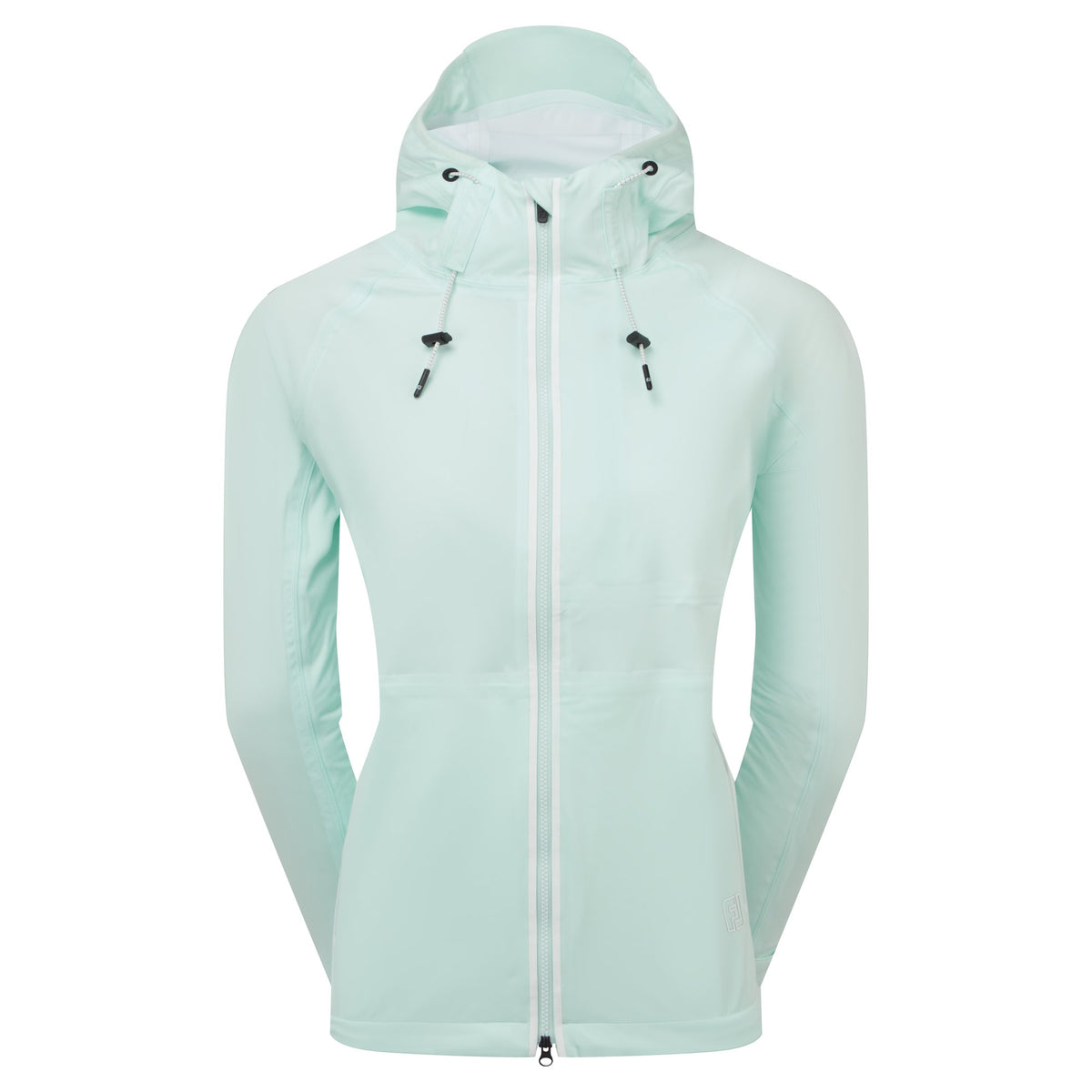 FootJoy HydroKnit Jacket Glacial Blue / White / Glacial Blue Zipper - Dames
