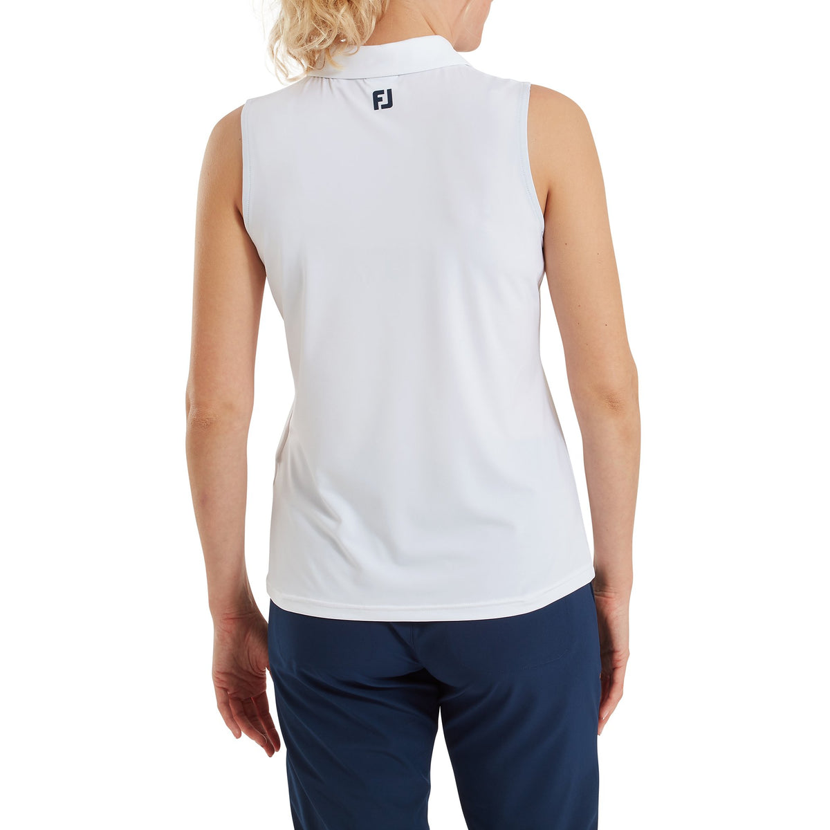 FootJoy Sleeveless Lisle White - Dames