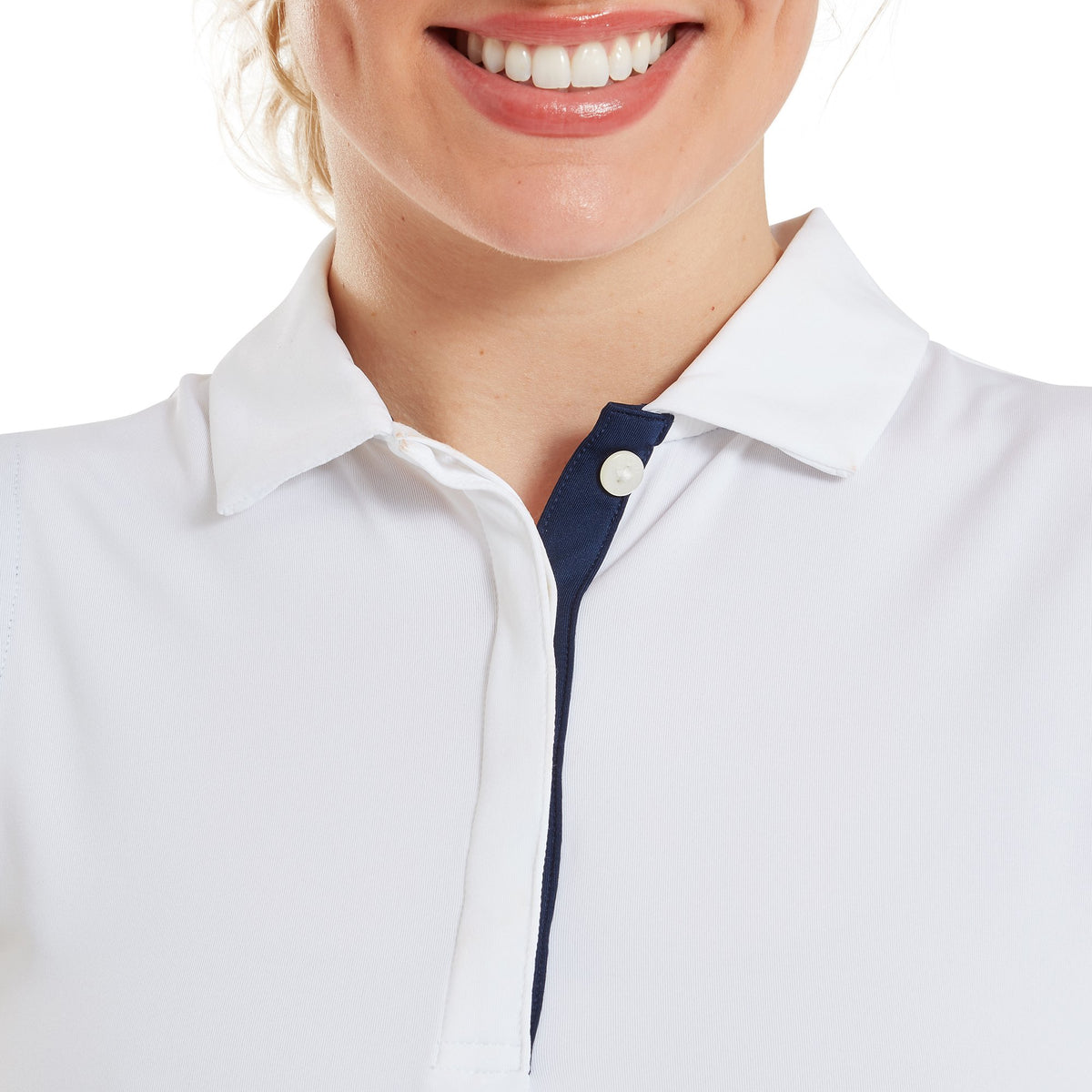 FootJoy Sleeveless Lisle White - Dames