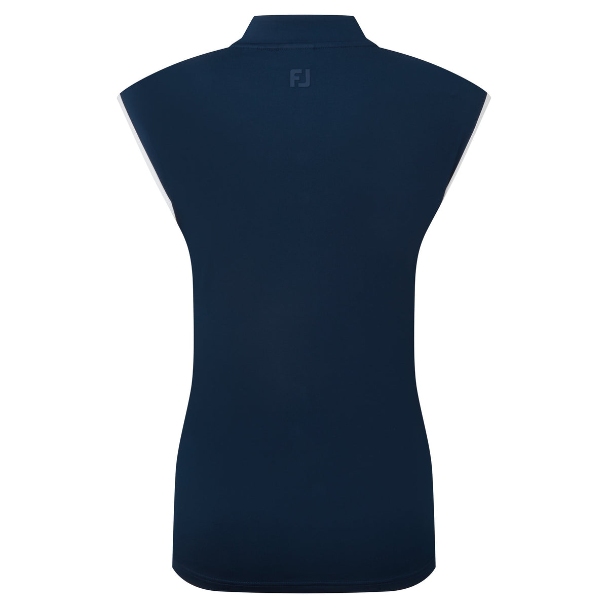 FootJoy Mock Neck Snap Front Shirt Navy / White - Dames