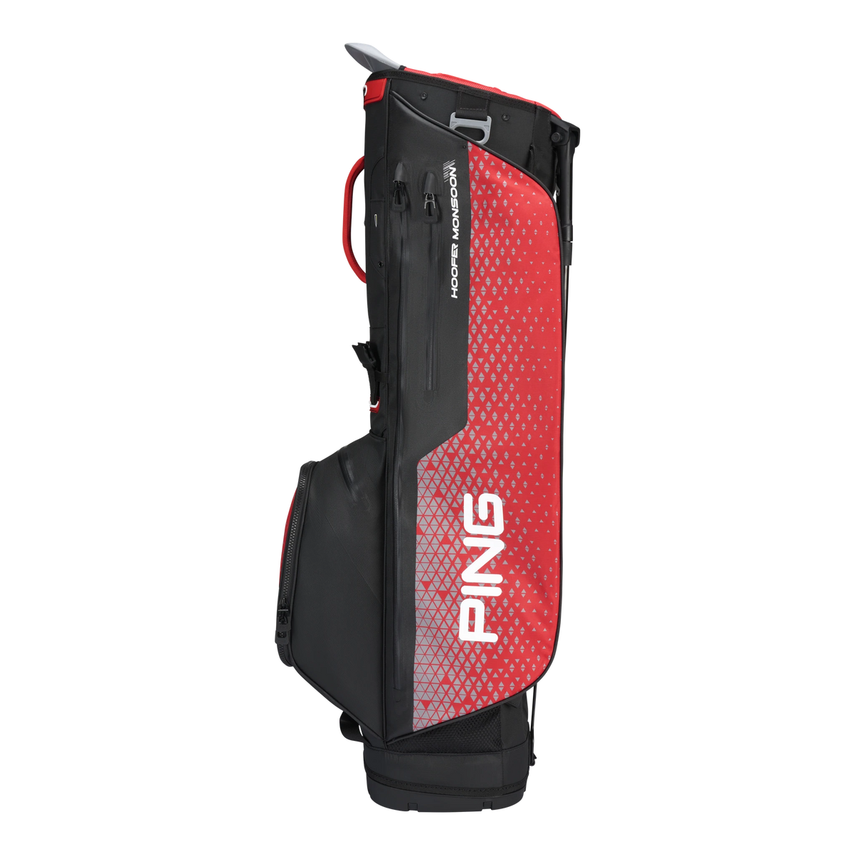 Ping Hoofer Monsoon Standbag - Black/Red
