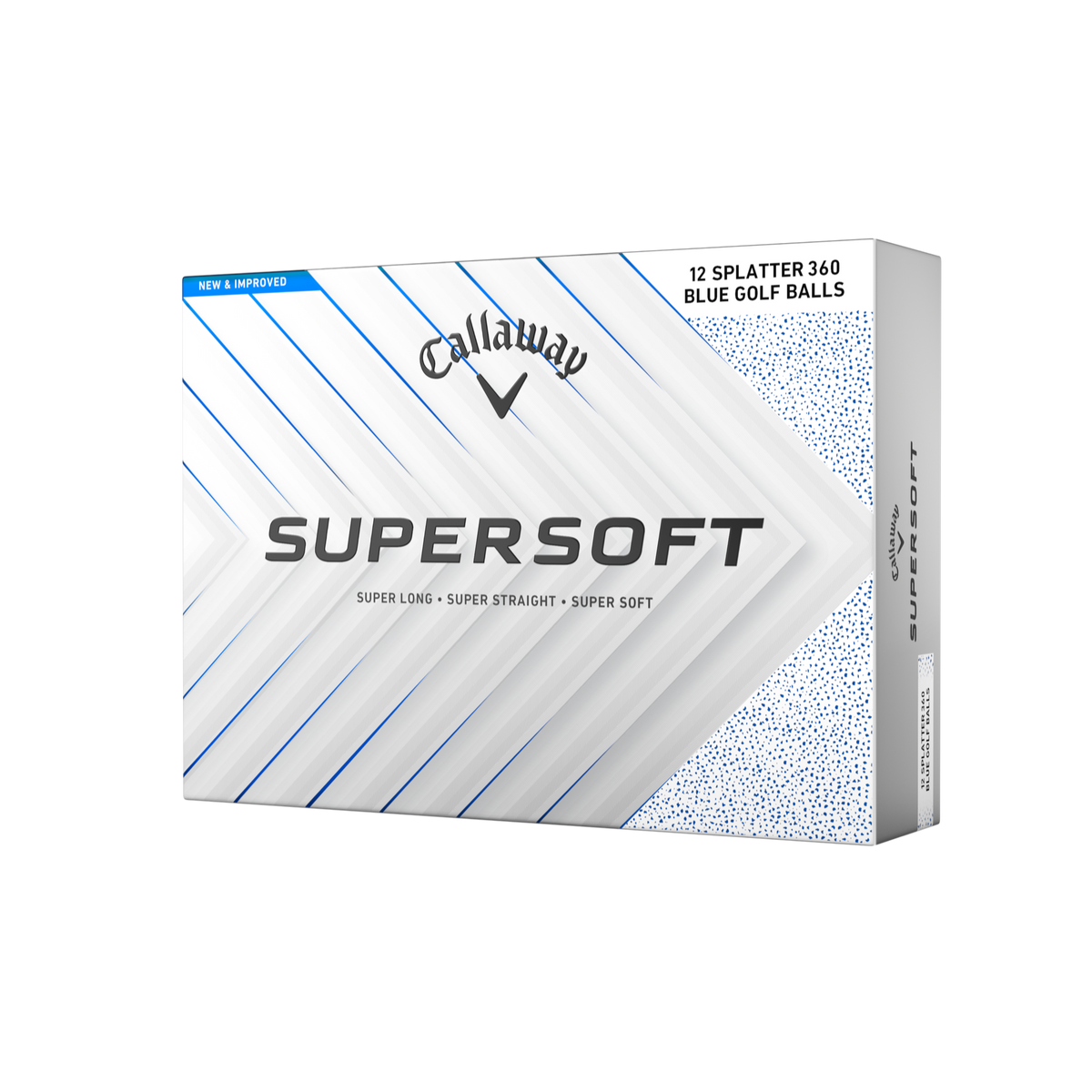 Callaway Supersoft Splatter Wit/Blauw - doos
