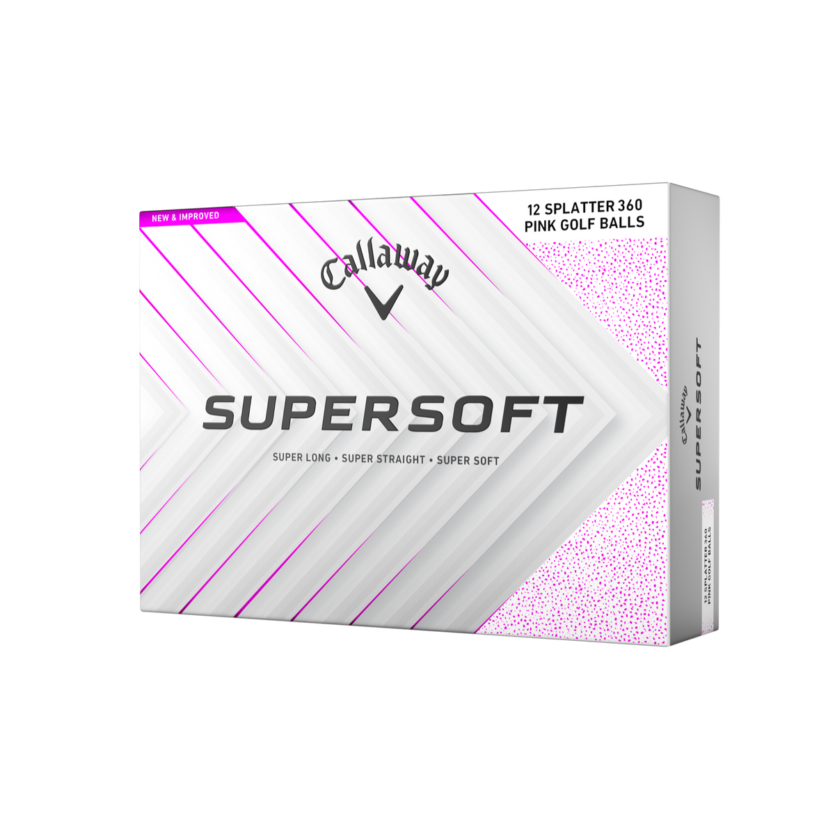 Callaway Supersoft Splatter Wit/Roze - doos
