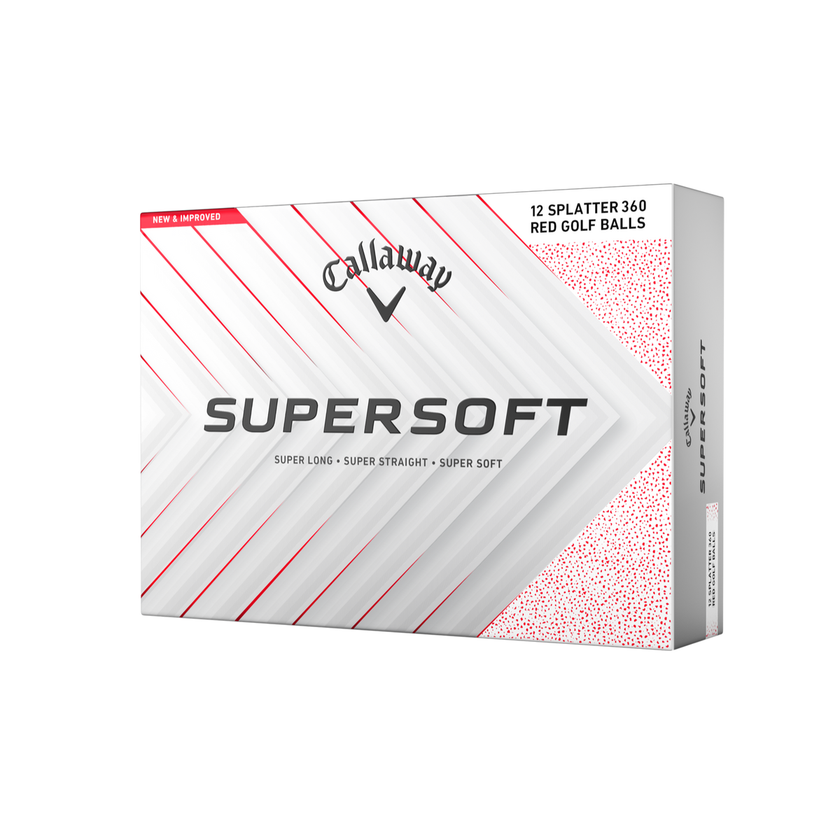 Callaway Supersoft Splatter Wit/Rood - doos