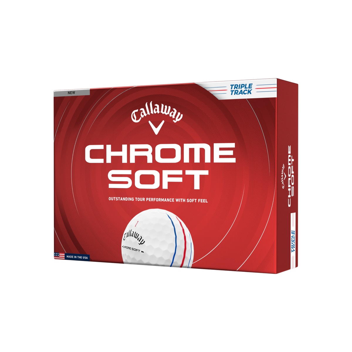 Callaway Chrome Soft Triple Track — doos