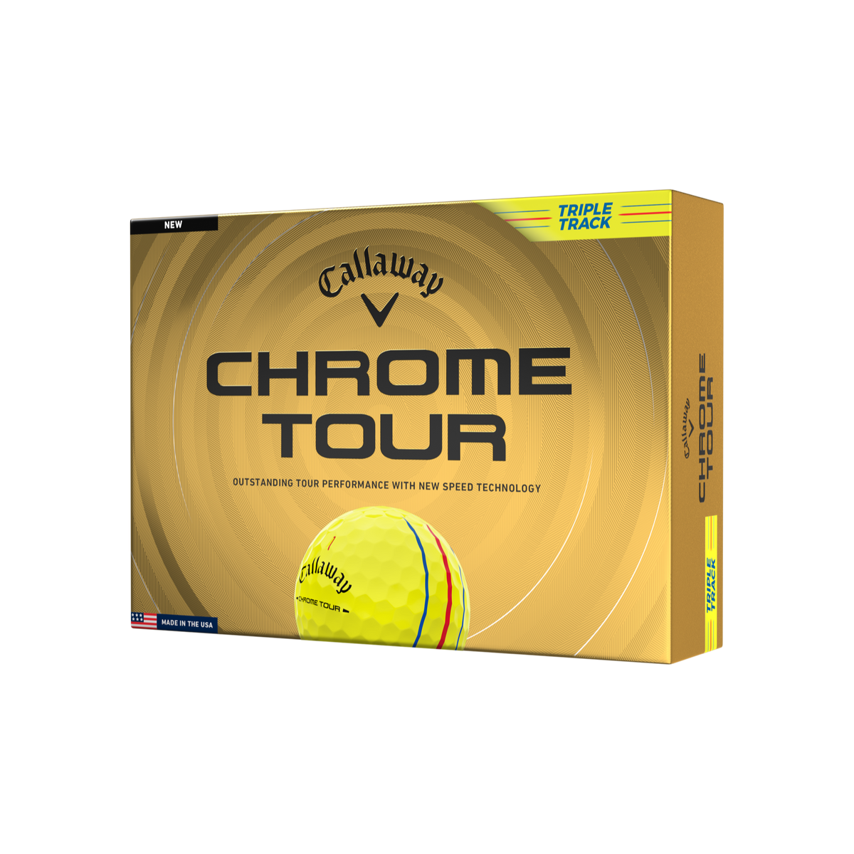 Callaway Chrome Tour Triple Track geel - doos