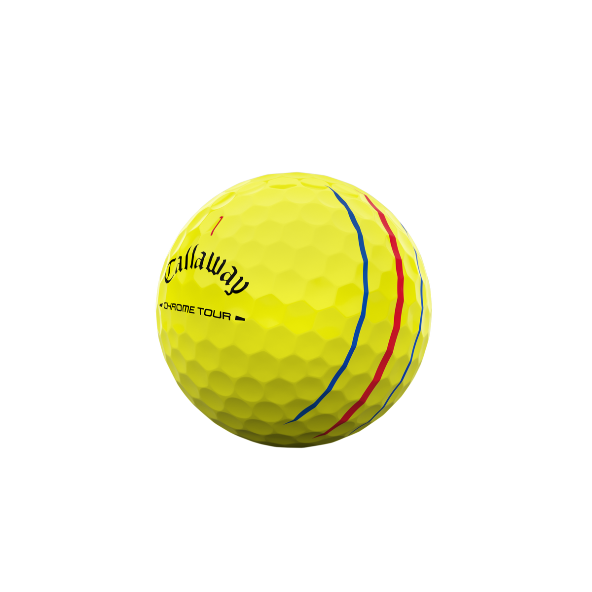 Callaway Chrome Tour Triple Track geel - driekwart
