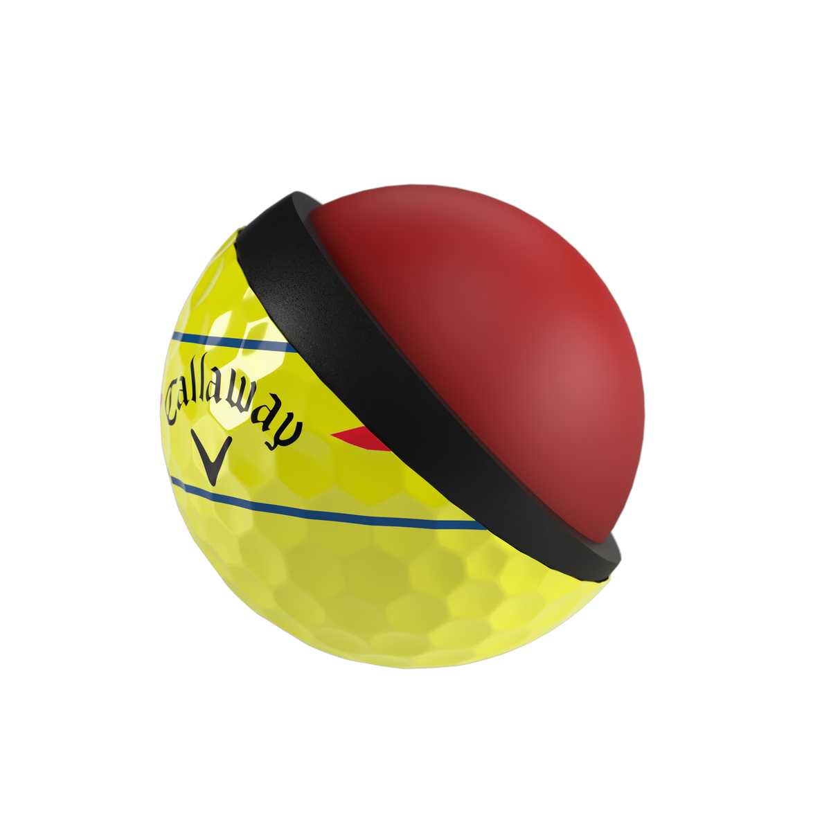Callaway Chrome Soft 360 Triple Track geel — technologie