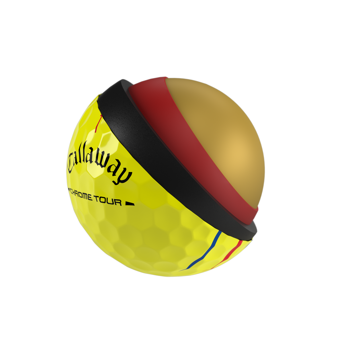 Callaway Chrome Tour Triple Track geel - technologie
