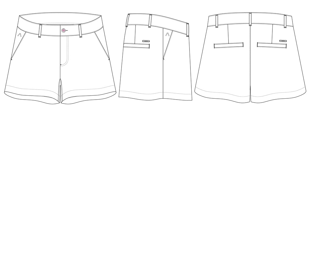 Alberto Arya-K Super Jersey Golfshort Dames - sfeerbeeld