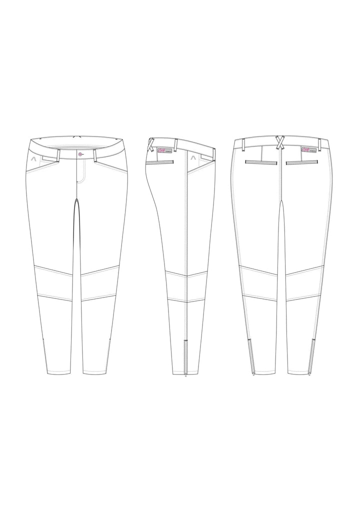 Alberto Alisa Summer Gabardine Golfbroek Dames - sfeerbeeld
