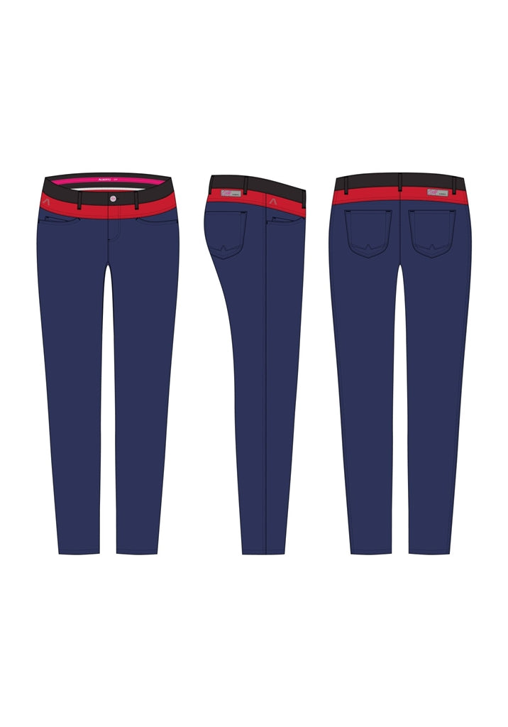 Alberto Tanja-Pbb 3xDRY Cooler Golfbroek Dames - Navy