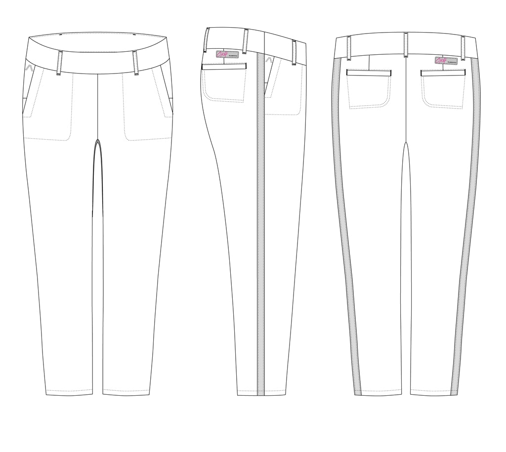 Alberto Lucy-CR-SB 3xDRY Cooler Golfbroek Dames - sfeerbeeld