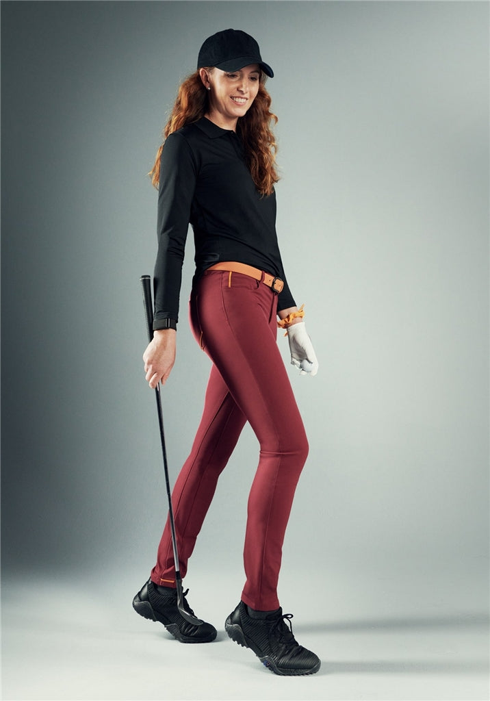 Alberto Marta-B 3xDRY Cooler Golfbroek Dames - Bordeaux detail
