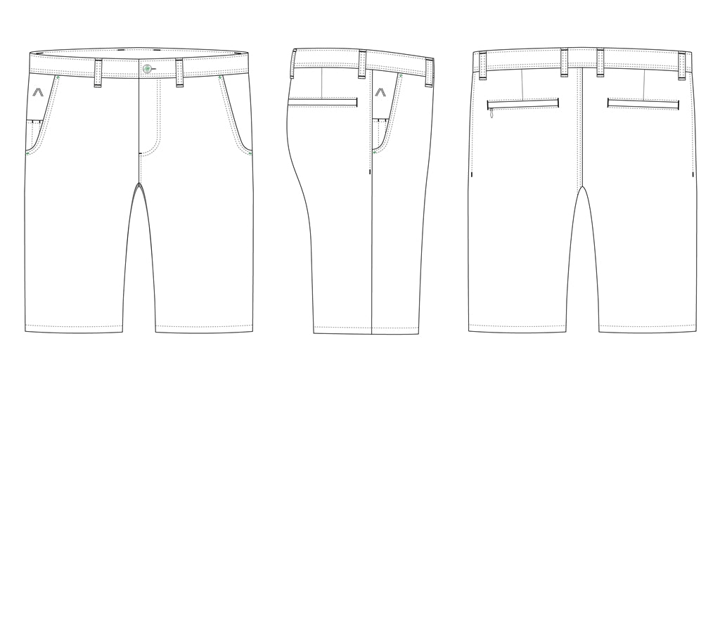 Alberto Earnie Ceramica Gabardine Golfshort Heren - sfeerbeeld
